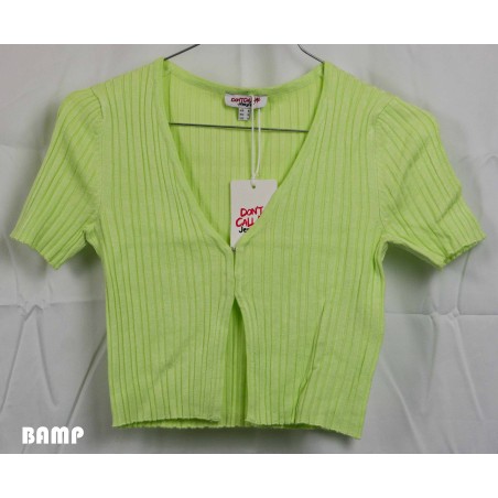 GILET VERT CLAIR MANCHES COURTES JENNYFER