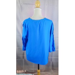 haut bleu , manche ouvertes