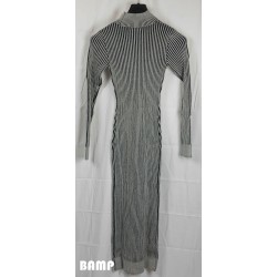 ROBE DROITE GRISE MANCHES LONGUES