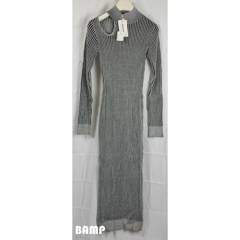 ROBE DROITE GRISE MANCHES LONGUES