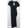 ROBE LONGUE NOIRE MANCHES COURTES