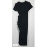 ROBE LONGUE NOIRE MANCHES COURTES