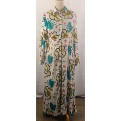 Robe longue motif fleuri