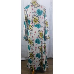Robe longue motif fleuri