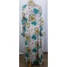 Robe longue motif fleuri