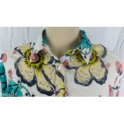 Robe longue motif fleuri