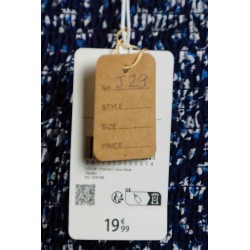 ROBE PATINEUSE MANCHES LONGUES BLEUE TAILLE  XS