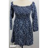 ROBE PATINEUSE MANCHES LONGUES BLEUE TAILLE  XS