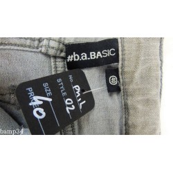 JEANS GRIS B.A. BASIC