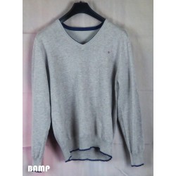 POLO STYLE TOMMY HILFIGER GRIS MANCHES LONGUES