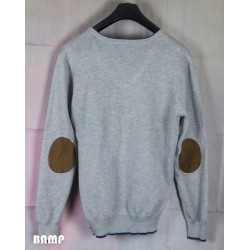 POLO STYLE TOMMY HILFIGER GRIS MANCHES LONGUES