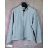 BLOUSON GRIS BLANC AVEC FERMETURE ECLAIRE MARQUE LONDON FOG FABRICATION AUX US