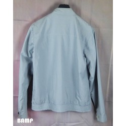 BLOUSON GRIS BLANC AVEC FERMETURE ECLAIRE MARQUE LONDON FOG FABRICATION AUX US