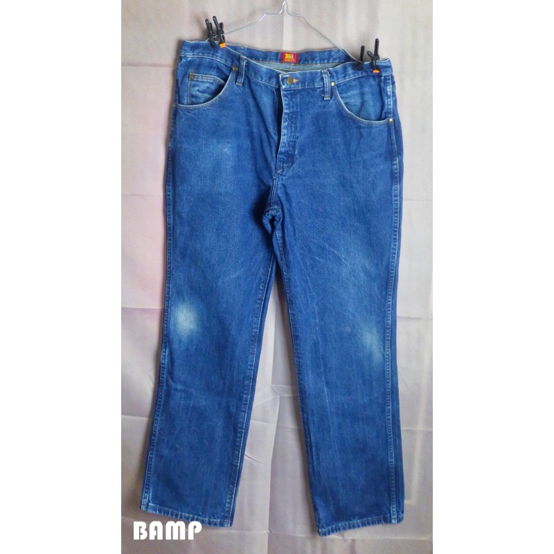 PANTALON EN JEAU BLEU MARQUE WRANGLER SLIM FIT